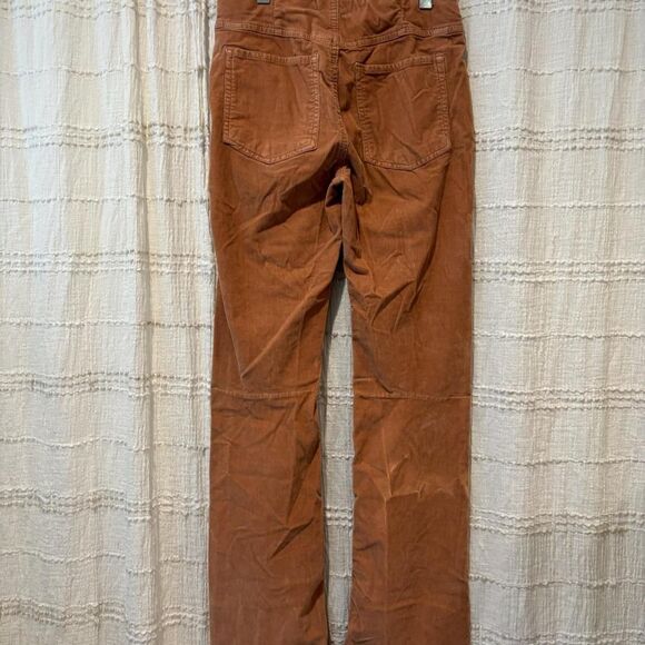 We the Free brown corduroy flare pants with side zipper 27” waist - Picture 2 of 4
